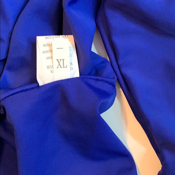 Royal blue side tie bathing suit size xl - Picture 5 of 6